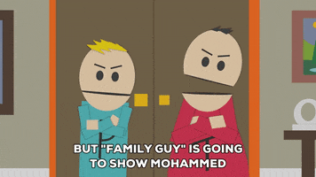 exclaiming terrance and phillip GIF by South Park 