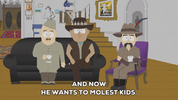 cult sitting GIF by South Park 