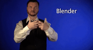sign language blender GIF by Sign with Robert