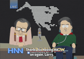 asking larry king GIF by South Park 