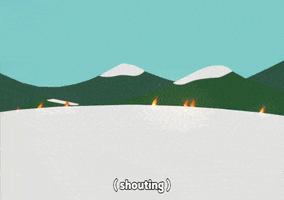 fire running GIF by South Park