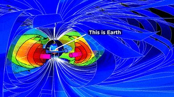 magnetic field space GIF by NASA