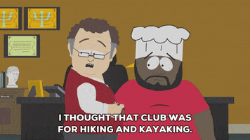chef kayaking GIF by South Park 
