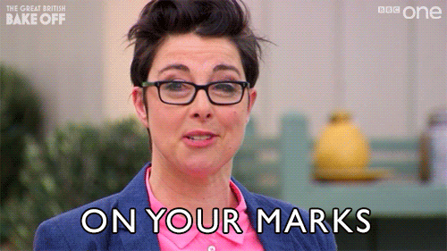 Sue Perkins On Your Marks Get Set Bake GIF by BBC - Find & Share on GIPHY