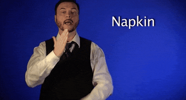sign language napkin GIF by Sign with Robert