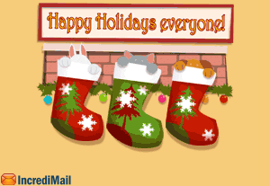 merry christmas happy holidays GIF by IncrediMail