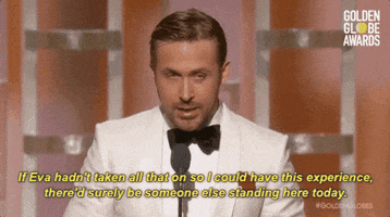 Ryan Gosling Acceptance Speech GIF by Golden Globes