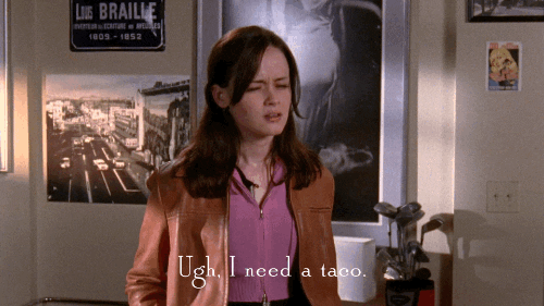 Alexis Bledel Taco GIF by Gilmore Girls  - Find & Share on GIPHY