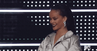 Rihanna Smiling GIF by 2020 MTV Video Music Awards