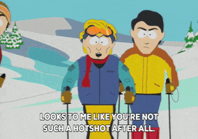 snow skiing GIF by South Park 
