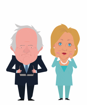 election 2016 couple GIF by Animatron