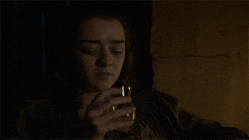 Arya Stark Drinking GIF by Game of Thrones