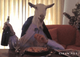 wine fancy dinner GIF by Random Goat