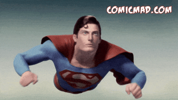 comicmad flying comics dc superman GIF
