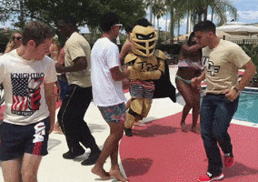 running man challenge GIF by UCF Knights