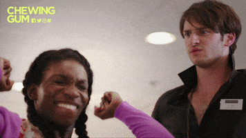 michaela coel yes GIF by Chewing Gum Gifs