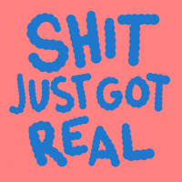 for real oh snap GIF by Denyse®