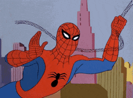 Waving Spider-Man GIF