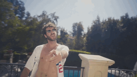 Pointing Dodgers GIF by Lil Dicky - Find & Share on GIPHY