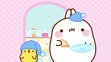 friends night GIF by Molang.Official
