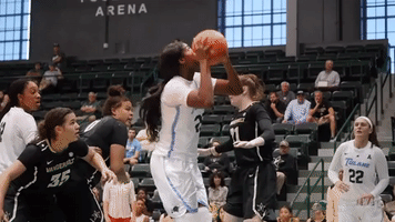 women's basketball GIF by GreenWave