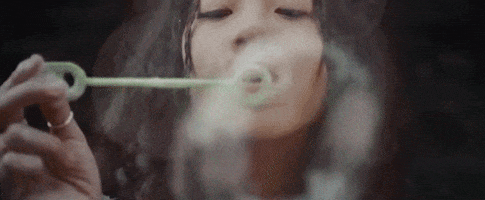 no vacation blowing bubbles GIF by Topshelf Records