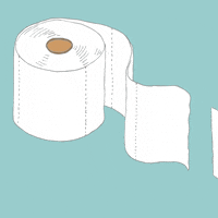 toilet paper gif artist GIF