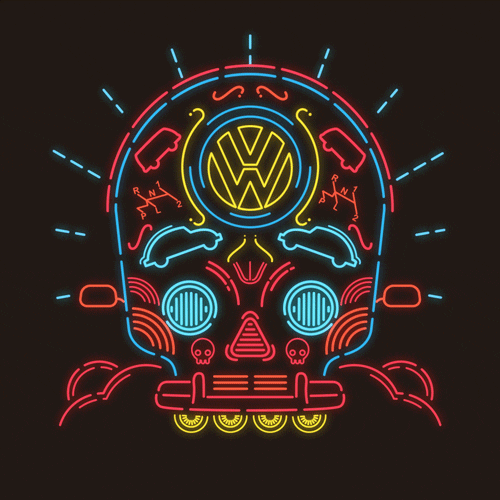 skull mexican GIF by Rafahu