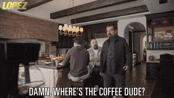 George Lopez Coffee GIF by Lopez on TV Land