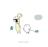 happy blue bird GIF by Rincoronki
