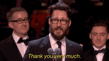 olivier awards 2017 thank you GIF by Official London Theatre