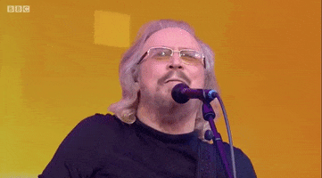 Barry Gibb GIF by Glastonbury Festival
