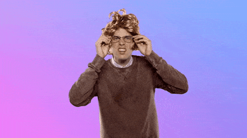 Glasses Scrutinize GIF by You Blew It!