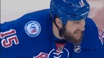 new york rangers game face GIF by NHL