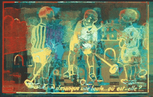 michaelpaulukonis blur glitchaesthetic croquet vintage illustration GIF