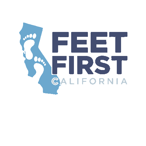 Feet First Sticker