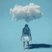 Sad Cloud GIF by alessiodevecchi