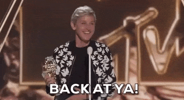 Back At Ya Ellen GIF by 2020 MTV Video Music Awards