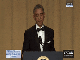 democrats president barack obama mic drop whcd GIF