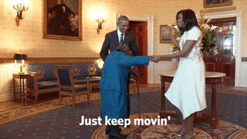 just keep moving barack and michelle GIF by Obama