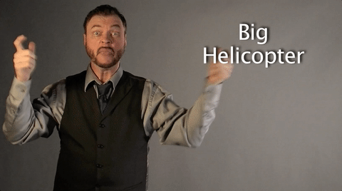 Sign Language Big Helicopter GIF by Sign with Robert - Find & Share on GIPHY