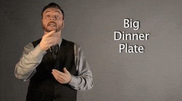 sign language big dinner plate GIF by Sign with Robert