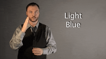 light blue asl GIF by Sign with Robert