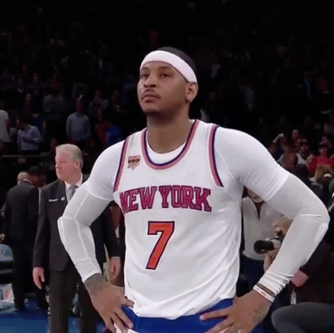 Frustrated Carmelo Anthony GIF by NBA