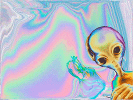 alien art gif colours psicodelic GIF by Barbie_Elektrix