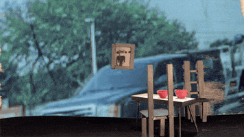 Puppet Table Setting GIF by Carl Knickerbocker