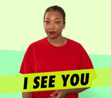 I See You GIF by GIPHY Studios Originals