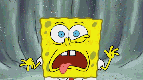spongebob scared face
