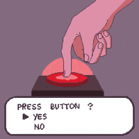 warning red button GIF by Percolate Galactic