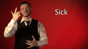 sick sign language GIF by Sign with Robert